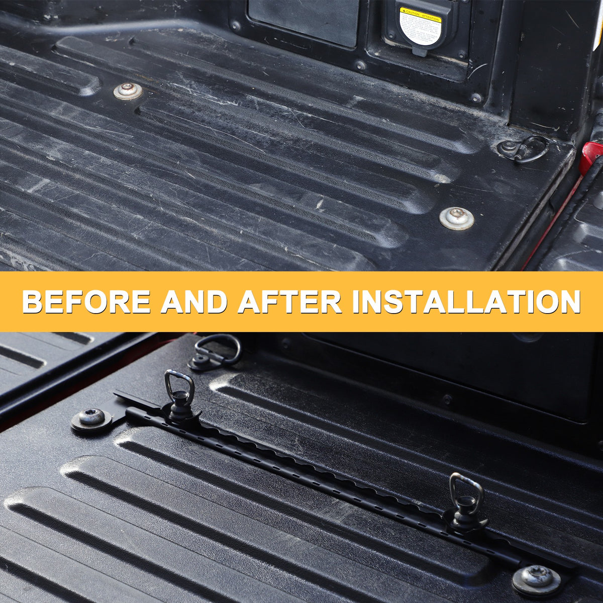 Carbon Steel Bed Side Extension Slot Trim For Toyota Tacoma 2016-2022 7