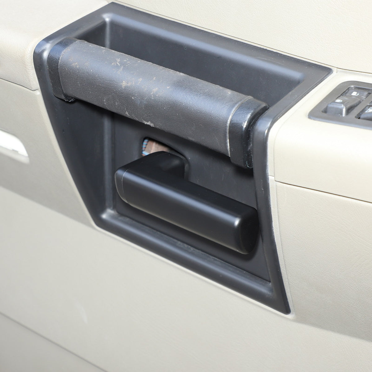Matte Black ABS Interior Door Handle Cover Trim For Hummer H2 2003-2007 16
