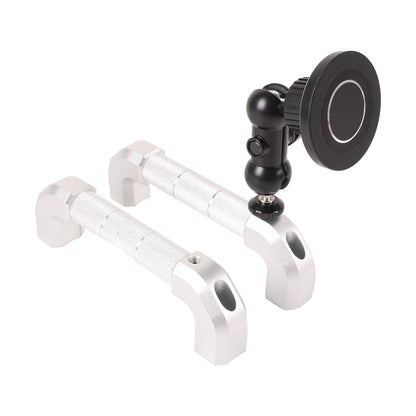 Replace Silver A-Pillar Handle W/Phone Mount For LR Defender L316 2004-2018 12