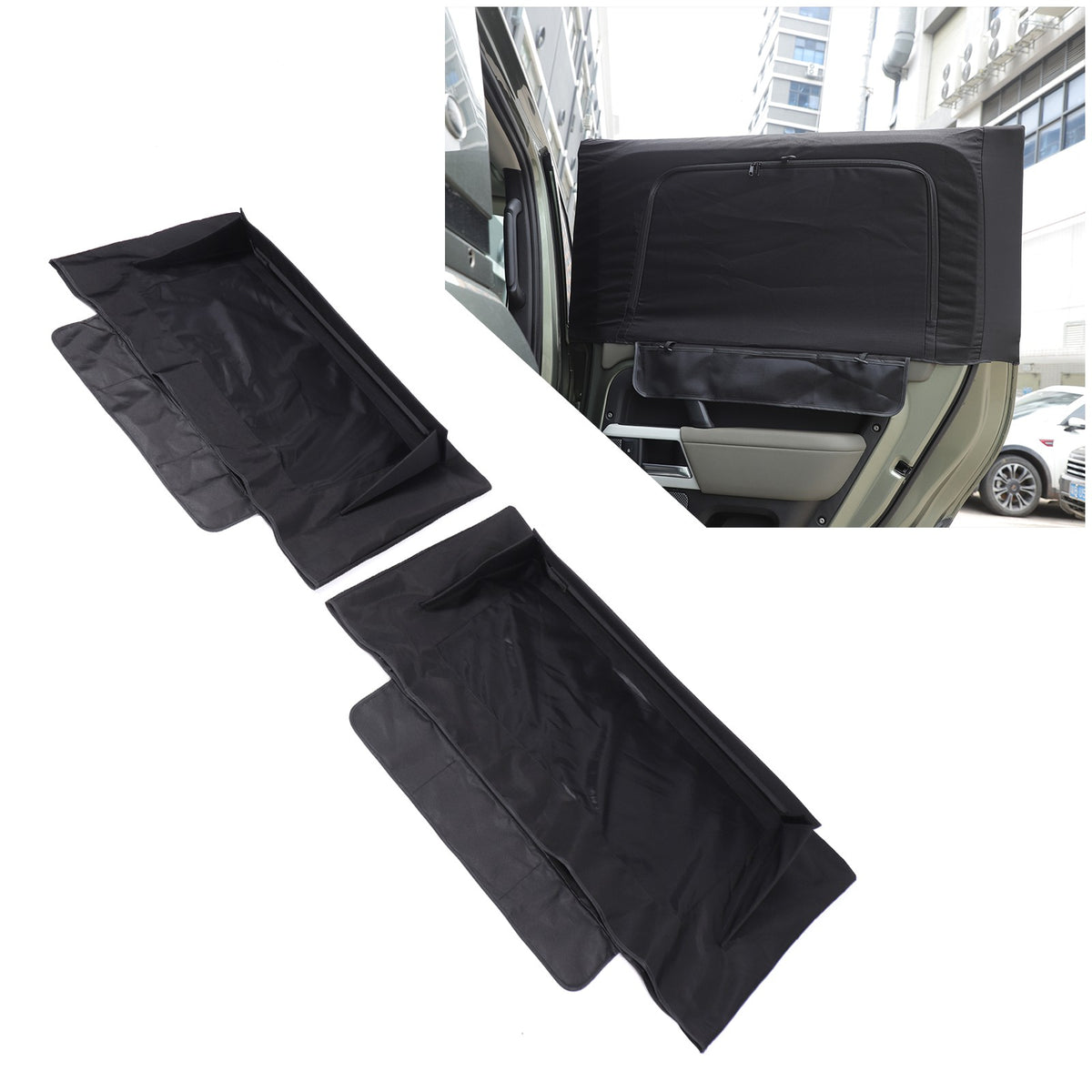Block Shades Rear Car Door Window Cover Sun Protection LR Defender L663 2020+ US 15