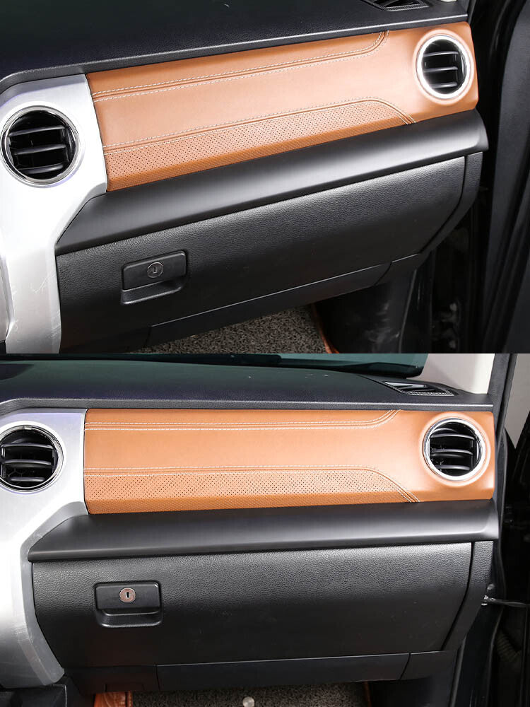 Matte Black Dashboard Center Console Panel Trim For Toyota Tun-dra 2014-21 11