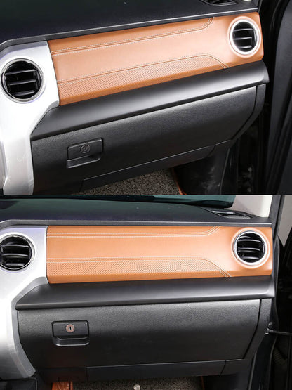 Matte Black Dashboard Center Console Panel Trim For Toyota Tun-dra 2014-21 11