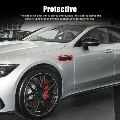 Red Real Carbon Fiber Side Fender Air Vent Trim For Benz AMG GT50/GT63 2019+ 15