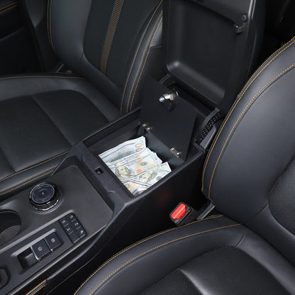 Center Console Safe GUN Armrest Storage Lock Box Tray For Ford Ranger T9 2023+ 16
