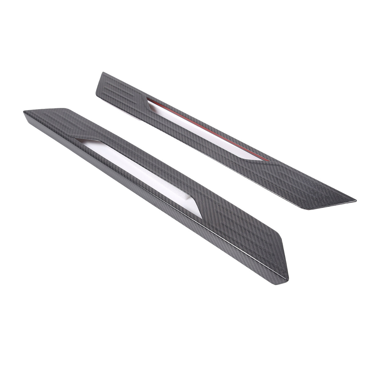 Real Carbon Fiber Scuff Plate Door Sill Cover Protector For Corvette C8 2020-26 14