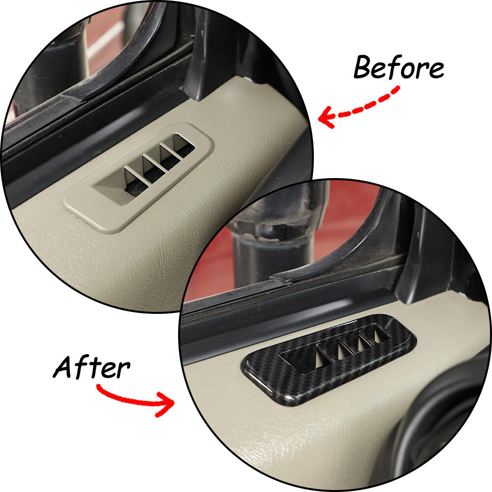 ABS Carbon Fiber Interior Full Set Panel Cover Trim Kit for Hummer H2 2003-2007 46