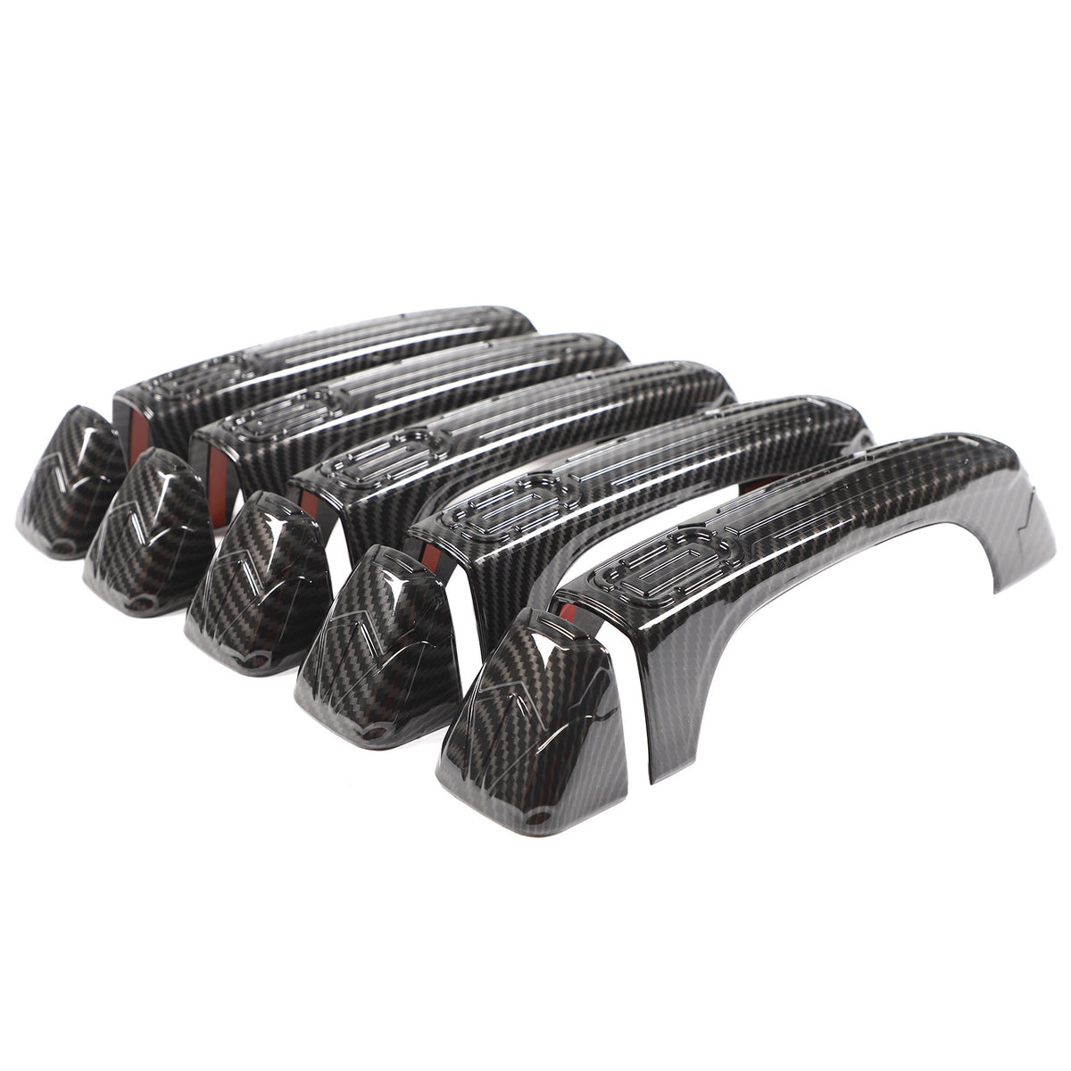 ABS Carbon Fiber Door Handle Tailgate Cover Trim Bezel For Hummer H3 2005-09 US 18
