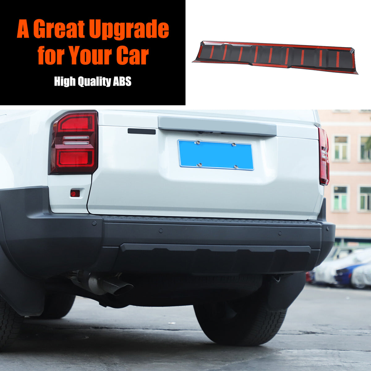 Matte Black Rear Bumper Spoiler Guard For Toyota Land Cruiser LC250 24+ 24