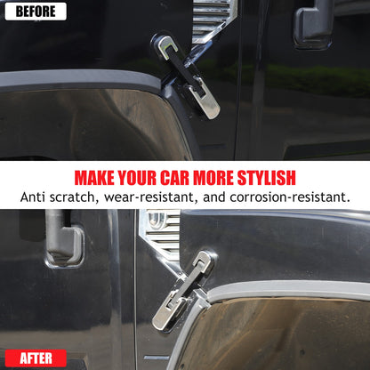 Replacement Aluminum Chrome Silver Hood Handle Cover Trim For Hummer H2 2003-09 4