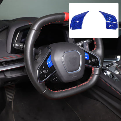 Blue Real Carbon Fiber Full Interior Set Decor Trim Kit for Corvette C8 20-25 - Variants 21-25 35