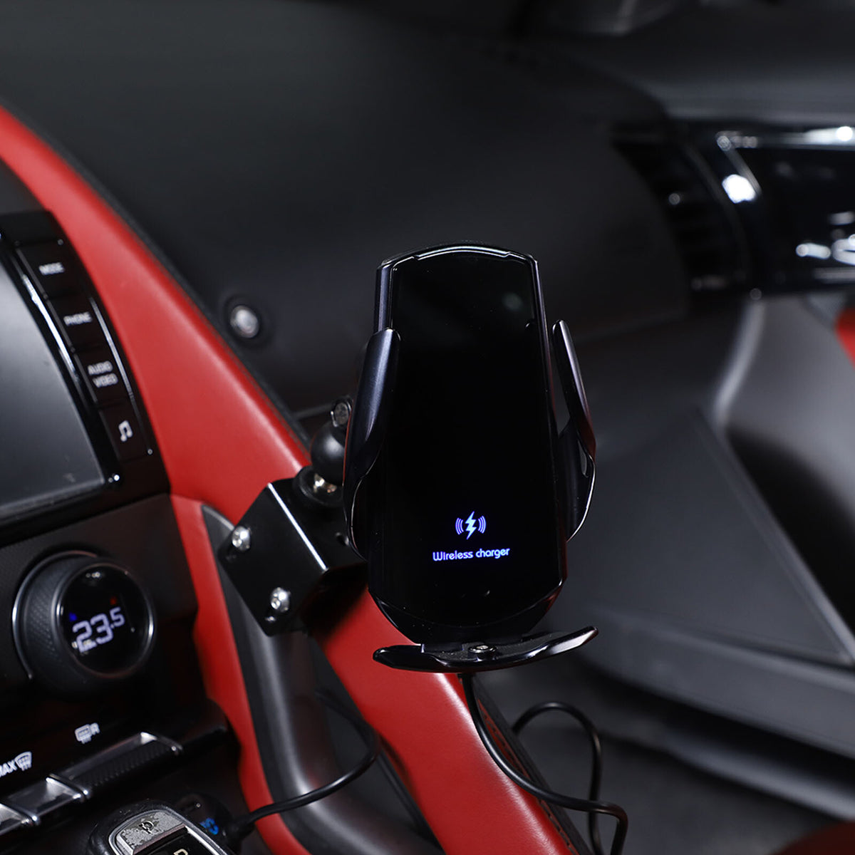 Wireless Charger Dash Phone Mount Phone Stand for Jaguar F-TYPE 13-24 4