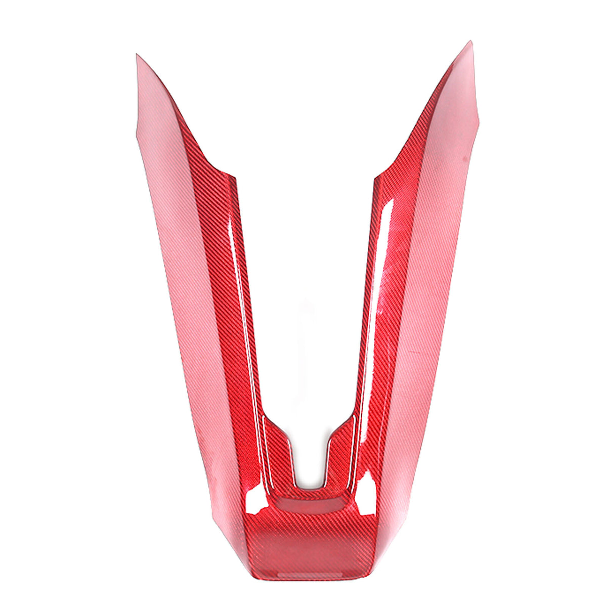Red Real Carbon Fiber Waterfall Console Wireless Charger Trim For Corvette C8 US 7