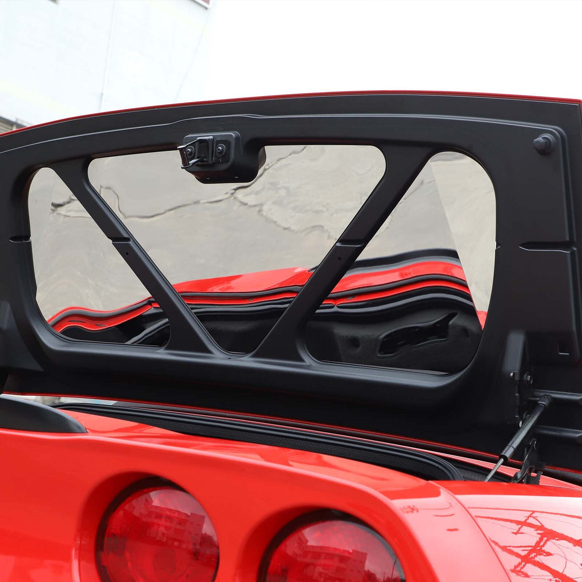 Silver Stainless steel Tail cover inner patch Trim For Corvette C6 2005-2013 4