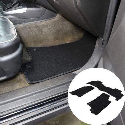 Black Car Floor Mats Cargo Carpets Foot Pads For Hummer H3 2005-2009 22