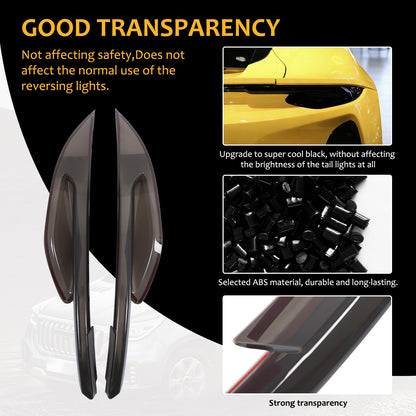 Smoked Black Rear Taillight Blackout Guard Cover Trim For Lotus Emira 2021-2025 3