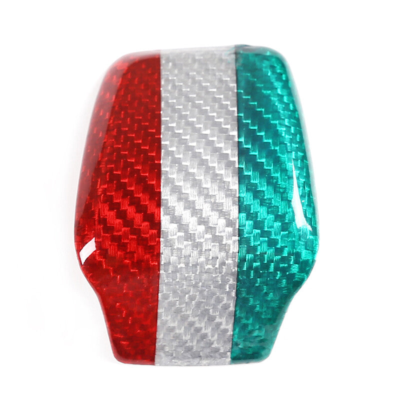 Tri-Color Carbon Fiber Steering Wheel Cover Trim Set for Alfa Romeo Tonale 23-24 21