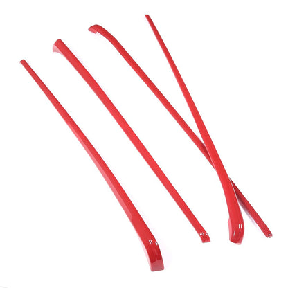 For Toyota Tundra 2022-23 Inner Interior Door Panel Trim ABS Red 4PCS US 11
