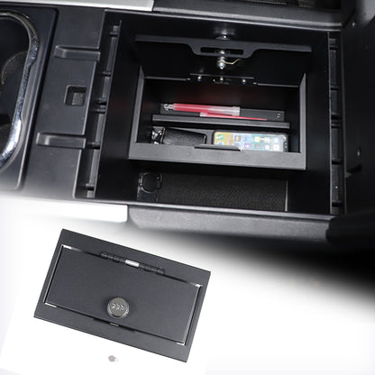 Center Console Safe GUN Storage Lock Box W/ TRAY For Nissan Titan 2016-2023 3