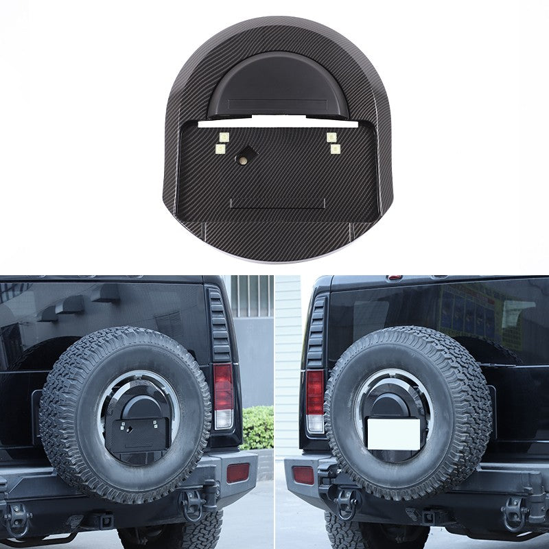Carbon Spare Tire License Plate Bracket OE:25782333 For Hummer H2 2003-2009 24
