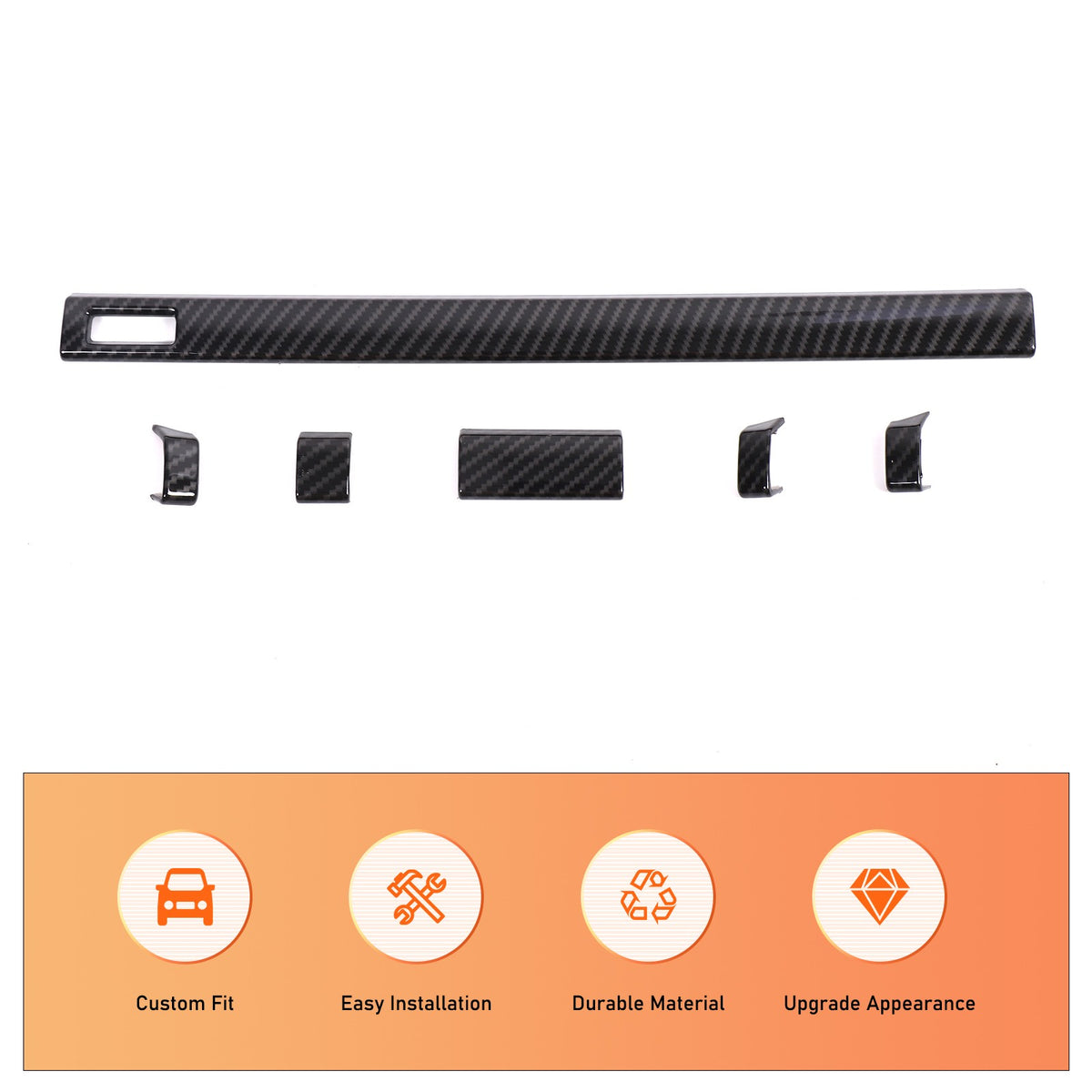Carbon Fiber Dashboard Air Vent Side Trim For LR Range Rover Sport/Vogue 23+ US 15