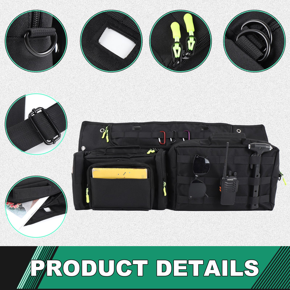 Cargo Rear Door Tailgate Trunk Storage Bag For Land Rover Defender L663 2020+ 3
