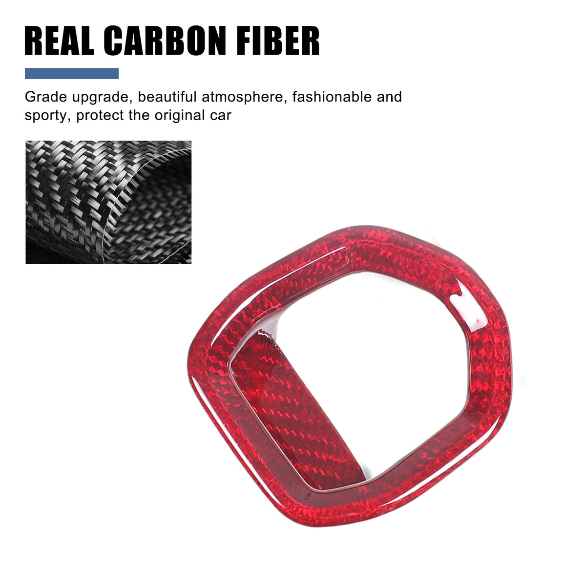 Red Real Carbon Electronic Handbrake Switch Cover Trim for Lotus EMIRA 21-25 14