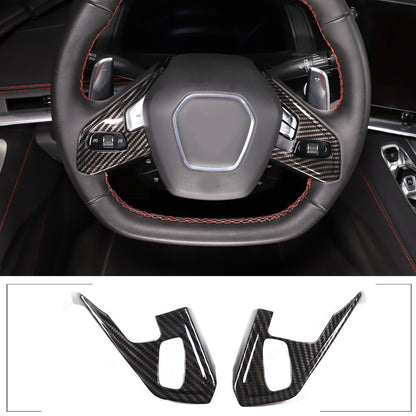 Carbon Fiber ABS Interior Decoration Cover Trim Kit For Corvette C8 2020-2025 - Styles 26-30 29