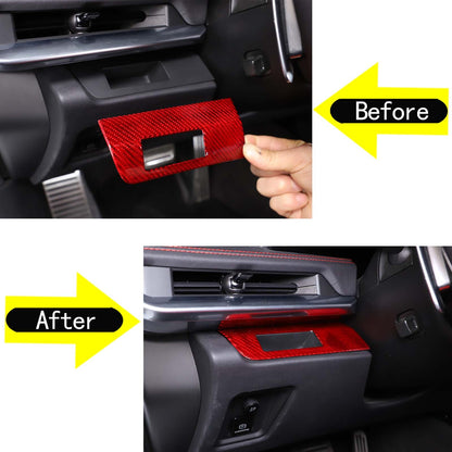 Red Real Carbon Fiber Full Interior Set Decor Trim Kit for Corvette C8 20-25 - Styles 6-10 39