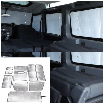 Car Full Window Sunshade Cover Shades Sun Visor For Land Rover Defender 2004-18 3