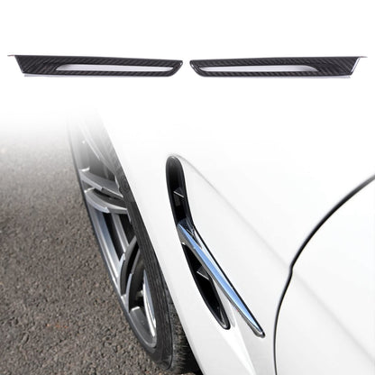 Real Carbon Fiber Exterior Side Fender Trim With Hole For BMW M3 F80 2014-2018 14