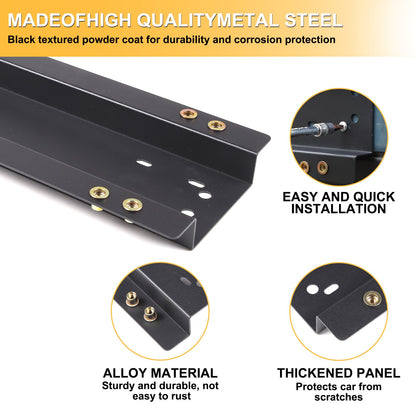 Carbon Steel License Plate Frame Trim For Ford Maverick 2022+ (US Version) 5