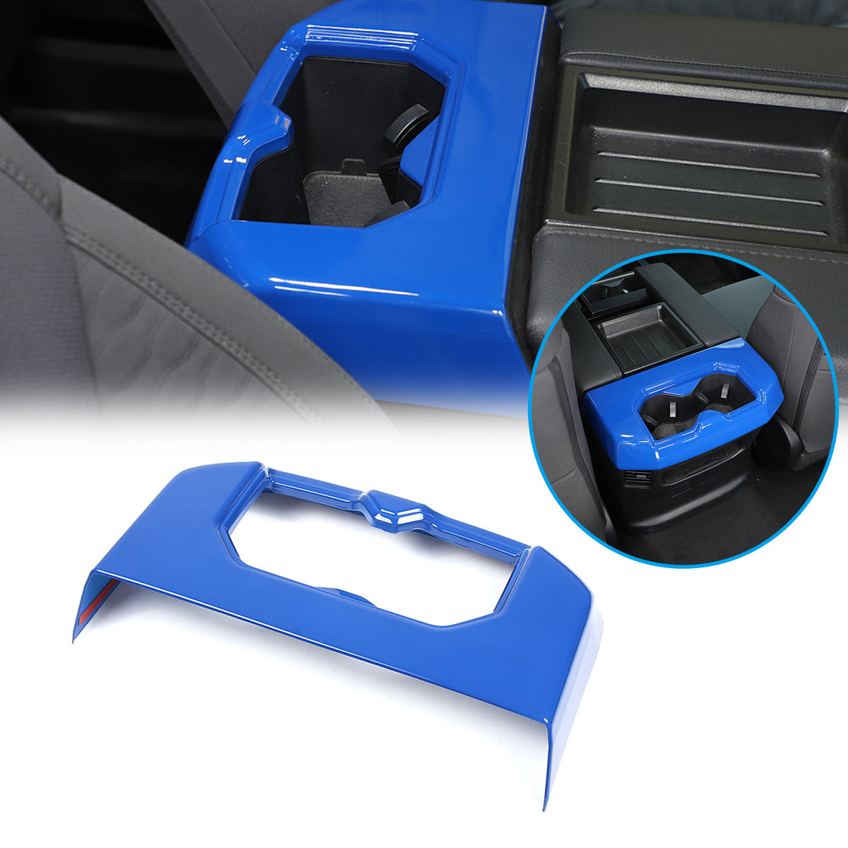 ABS Blue Car Center Panel Trim Interior Accessories For Toyota Tundra 2022-2026 - Variants 1-5 26