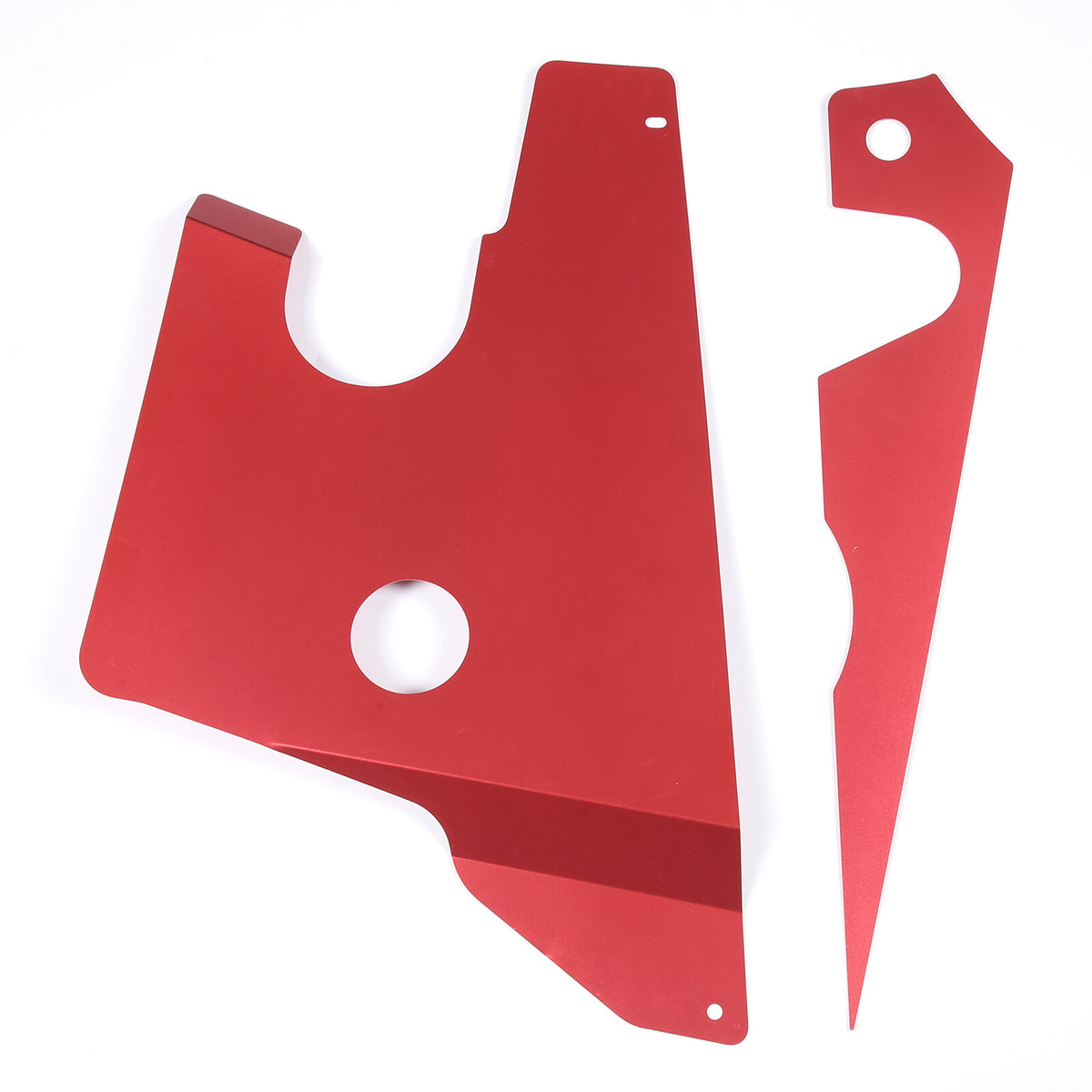 Red Alloy Car Engine Side Dust Panel Trim Cover For Corvette C7 2014-2019 8