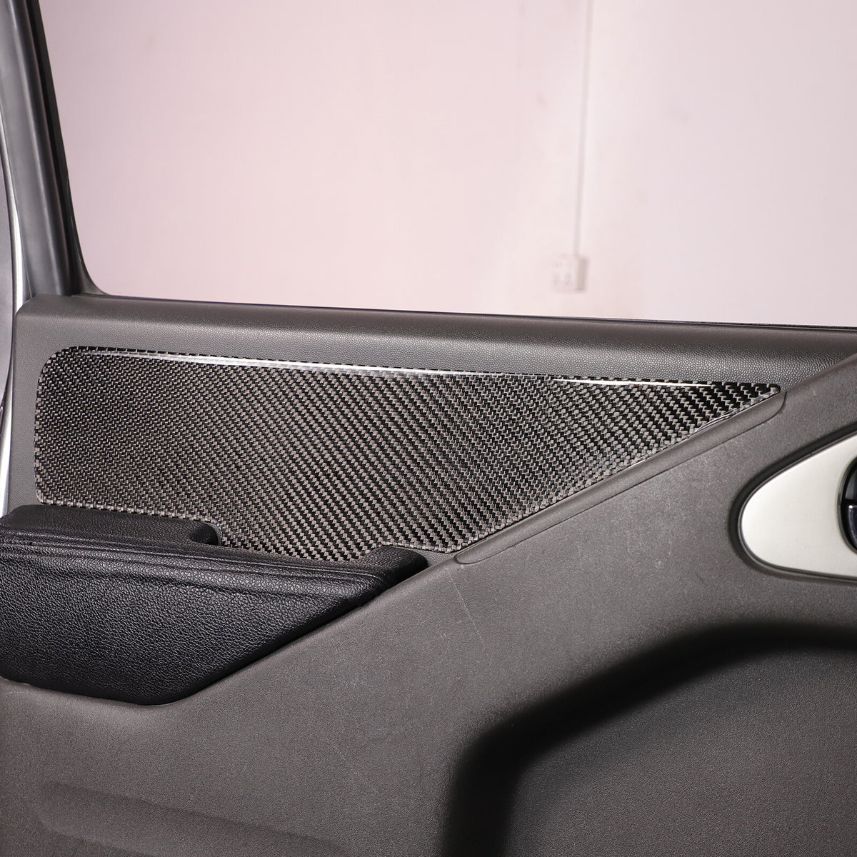 Carbon Fiber Door Armrest Side Panel Trim Sticker For Nissan Frontier 2005-2021 12