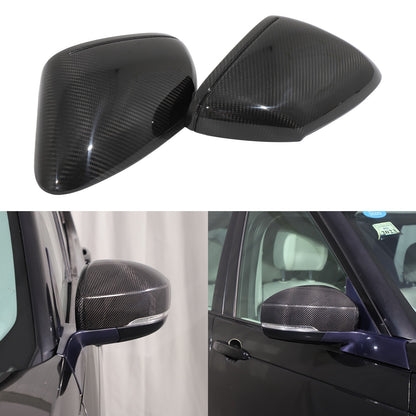 Real Carbon Fiber Exterior Mirror Cover Trim For LR Range Rover Sport L494 14-22 1