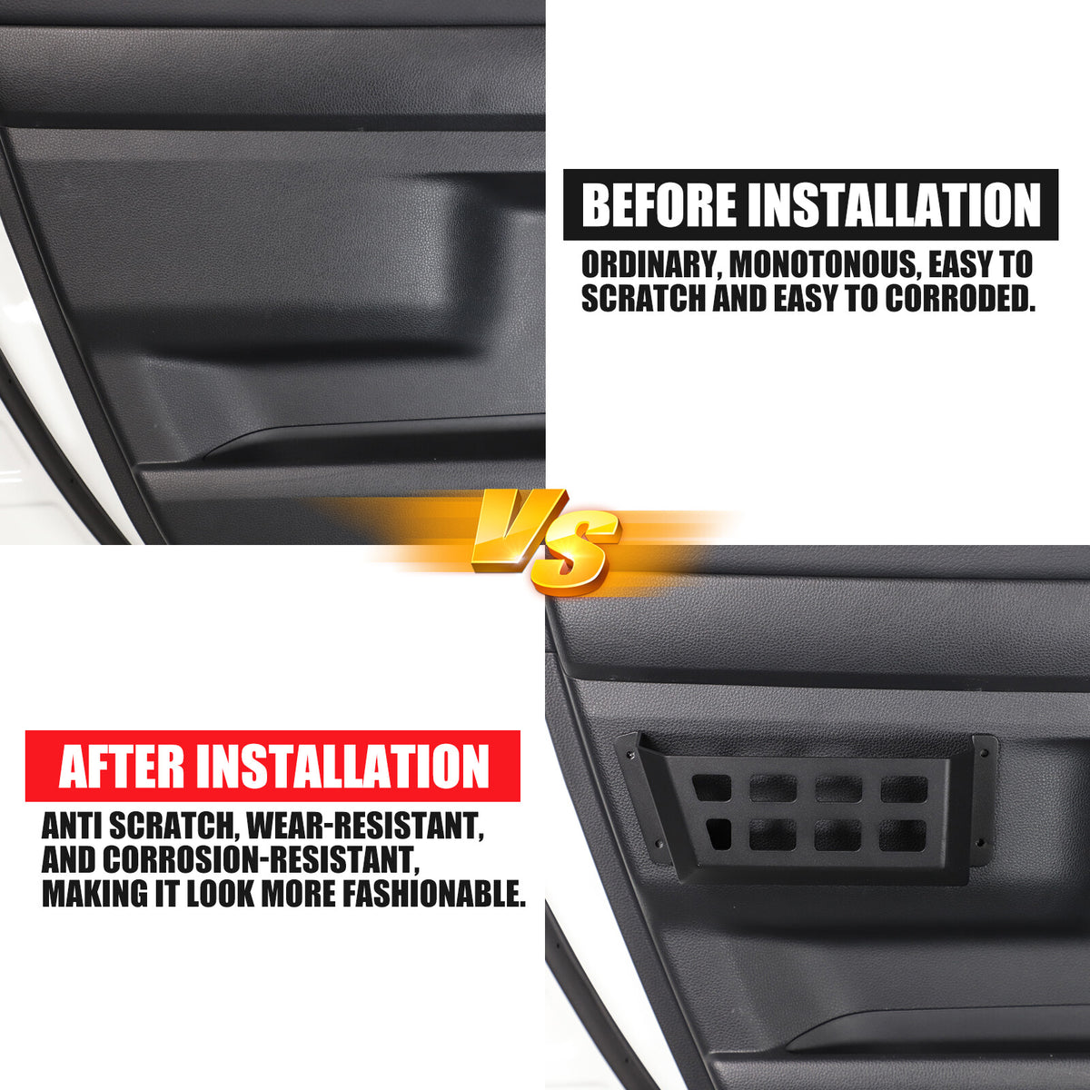 Black Car Door Storage Box Molle Panel Basket For Toyota Land Cruiser LC250 24+ 10