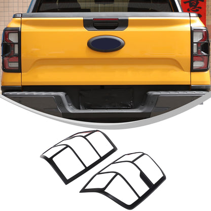 Matte Black ABS Tail Light Frame Trim For Ford Ranger T9 2023+ US 2