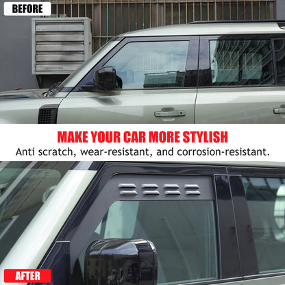 ABS Carbon fiber Front Window Louver Shutter Trim For LR Defender 110 130 20-25 21