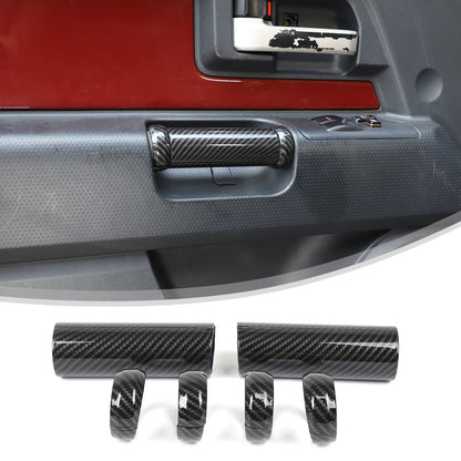 Carbon Fiber ABS Inner Door Handle Cover Trim For Toyota FJ Cruiser 2007-2021 18