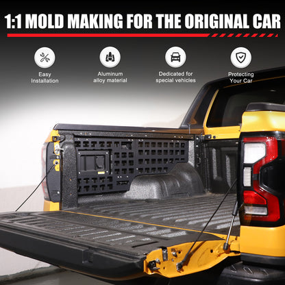 Tailgate Body Armor Side Bed Molle Panel Storage Rack for Ford Ranger 2024-2025 18
