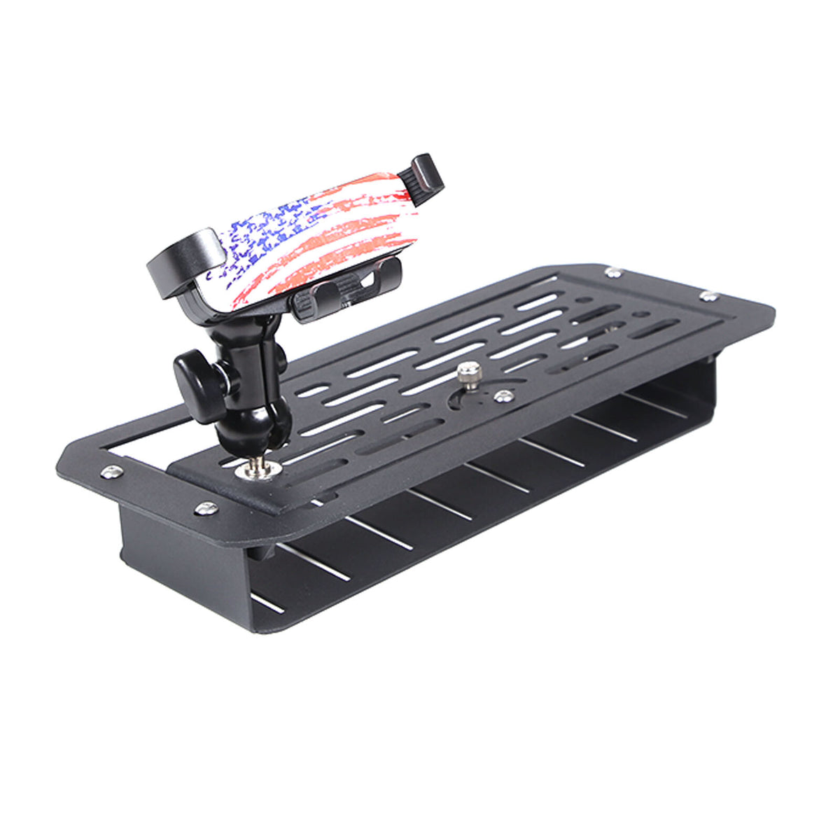 US Flag Dashboard mobile phone bracket storage box For Toyota Tundra 2022-26 14