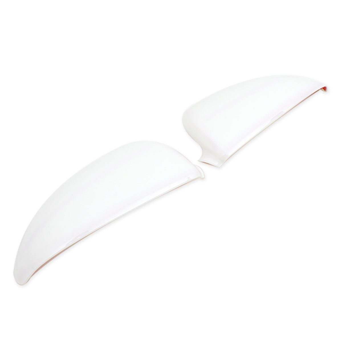 White ABS Exterior Rearview Mirror Cover For Mercedes Benz Smart 2009-2015 13
