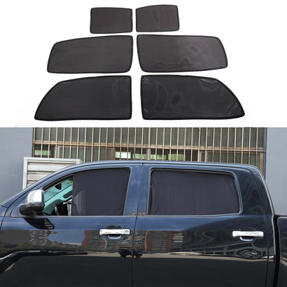 Black Window Screen Sun Shade Mesh Cover Windshield for Toyota Tundra 2007-21 US 12
