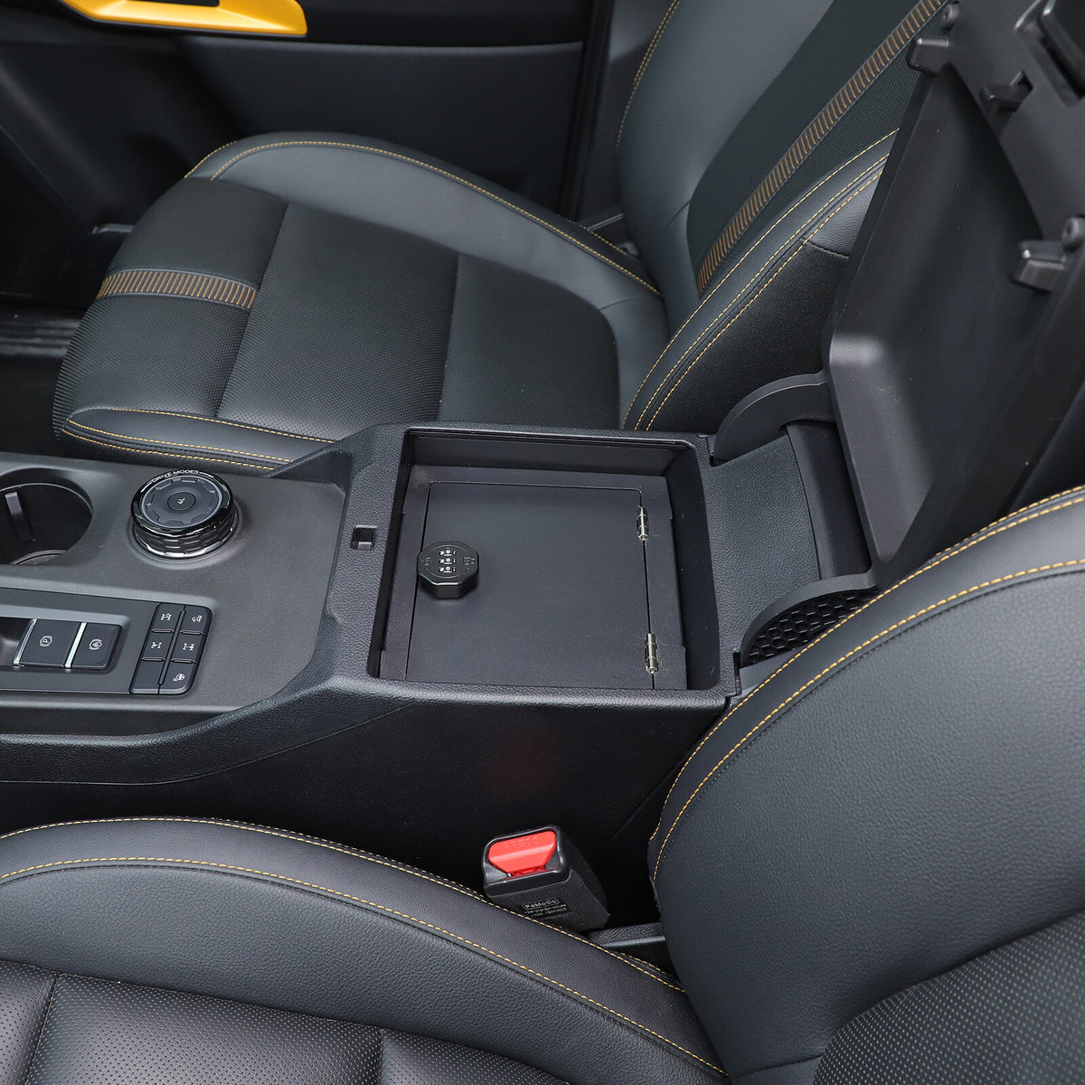 Center Console Safe GUN Armrest Storage Lock Box Tray For Ford Ranger T9 23+ US 14