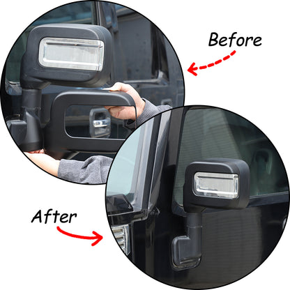 Matte Black Side Rear Exterior Door Mirror Cap Cover For Hummer H2 2003-09 US 19