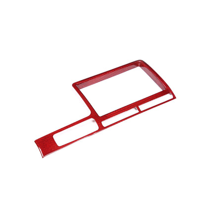 Red Carbon fiber Central Navigation Panel Cover trim For Nissan GTR R35 08-16 5