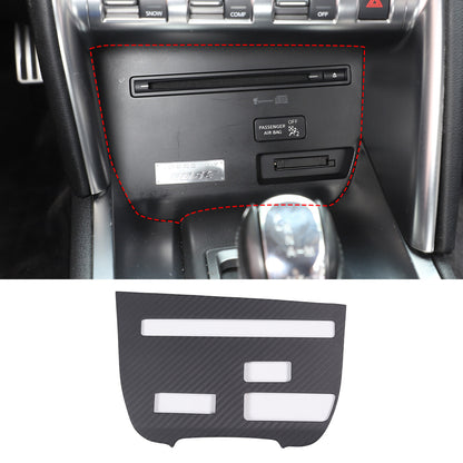 Matte Black Real Carbon Fiber Interior Trim Cover Kit For Nissan GTR R35 2008-16 12
