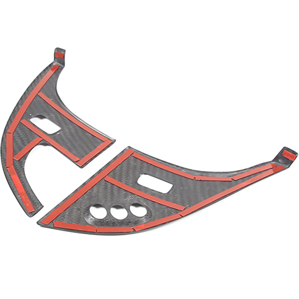 Forged Real Carbon Fiber Full Interior Set Decor Cover Trim Kit for Corvette C6 35