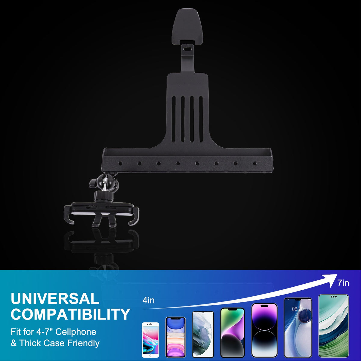 Center Console Multi-Function Phone Mount Bracket For Hummer H3 2005-2009 11