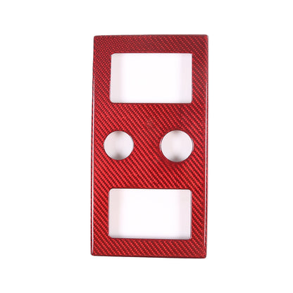 Red Carbon Fiber center Gear Shifter Panel Cover For Range Rover Vogue 2023-24 10